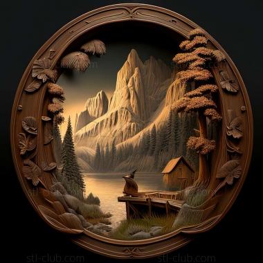 3D модель Albert bierstadt (STL)